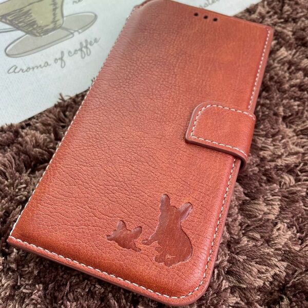 新品 本革 フレブル親子 iPhoneケース スマホケース iPhone7,8/SE2,3/XR/11/12/13/14/15全種