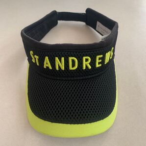 St ANDREWS セント・アンドリュース サンバイザー 黒 イエロー
