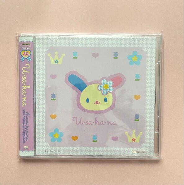 【未使用】サンリオ ウサハナ CD風メモ 30枚
