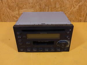 *Bf/517* Toyota TOYOTA* original CD/ cassette tape player deck * Car Audio *FH-M8246ZT* operation unknown * Junk 