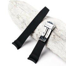 タグホイヤー腕時計など装着可能互換汎用ラバーベルト 取付幅22mm タグホイヤー取付可能バンド_画像4