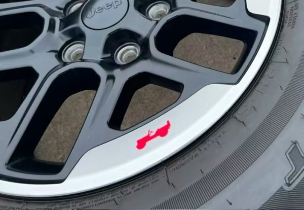 Jeep ジープ ウィリス ホイールステッカー 4枚セット ラングラー ルビコン グランドチェロキー レネゲード コンパス グラディエーター
