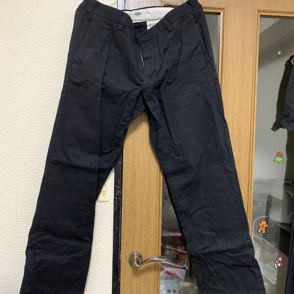 OLD NAVY クラシックストレートパンツ 33 X 30 黒