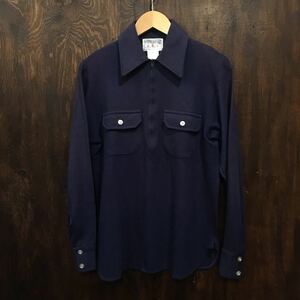 THE SPINNAKER SHIRTS 70s ビンテージ ハーフジッププルオーバー ウール シャツ マチ付き 70年代 ウールシャツ