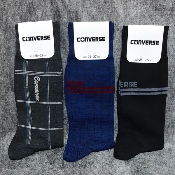 コンバース(CONVERSE) ソックス 25~27cm 3足組