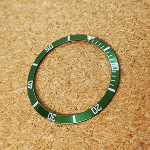 ベゼルインサート ライムカラー 外径 36.5mm 内径 30.5mm 腕時計 ウォッチ カスタム 交換 修理 補修 パーツ MOD 等 インサート