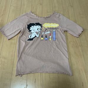 ベティ・ブープ Tシャツ 薄ピンク Tシャツ