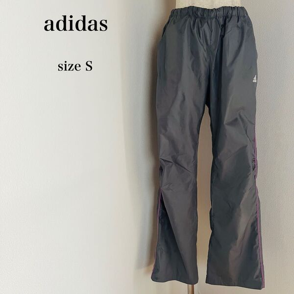 《USED》アディダス adidas レディース ウインドブレーカー パンツ スポーツウェア トレーニング エクササイズ グレー