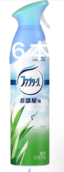 【6本】 P&G ファブリーズ ミストラル さわやかナチュラルグリーン 275g 6本 お部屋用 消臭剤 芳香剤