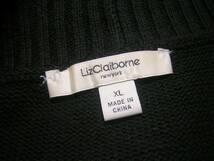 liz claiborne　リズクレイボーン　ニットトップス　ブラック　黒_画像3