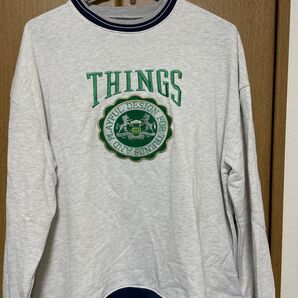 Ressaca オーバーサイズ刺繍 リンガースウェットトレーナー