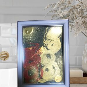 2Lサイズ 一筆龍 開運絵画 恋愛成就 子宝
