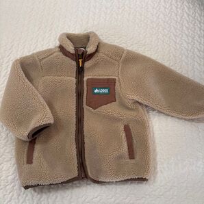 フリース ベージュ フリースジャケット ジャケット ロゴス LOGOS キッズ