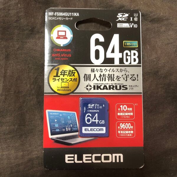 エレコム ELECOM MF-FS064GU11IKA 64GB MF-FSU11IKA_XCシリーズ SDXCメモリーカード