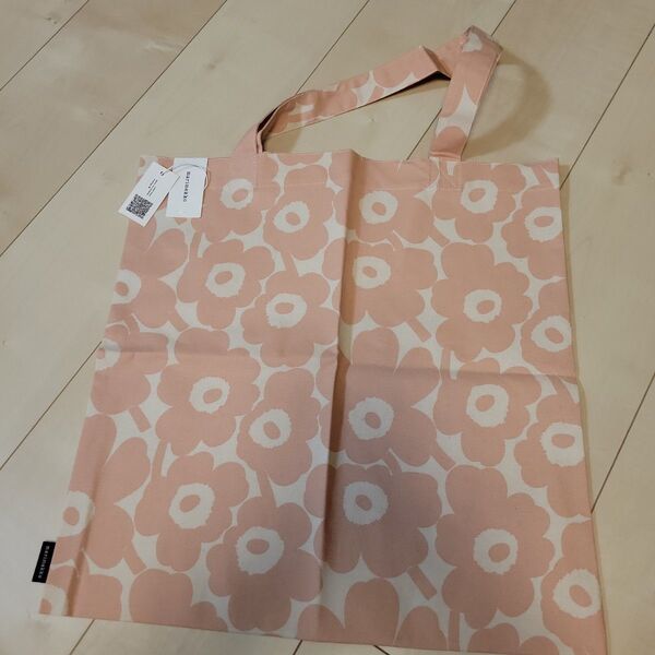 marimekko 花柄エコバッグ ピンク ウニッコ