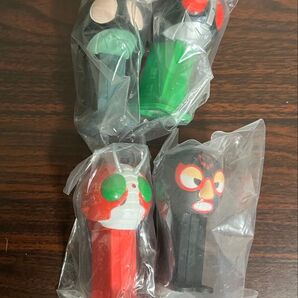 仮面ライダーminiPEZ 4種セット 仮面ライダー旧1号 仮面ライダー2号 仮面ライダーV3 ドクダリアン戦闘員 フィギュア