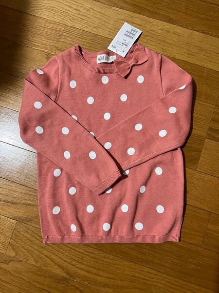 H&Mピンク ドット柄 セーター