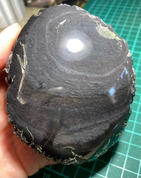 十勝石 玲瓏石 グレー系 黒曜石