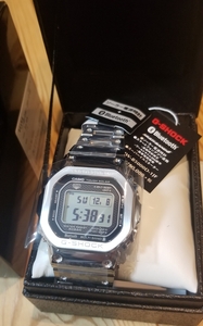 G-SHOCK GMW-B5000D-1JF フルメタル シルバー　35周年モデル CASIO カシオ 新品未使用 保証書あり Bluetooth 