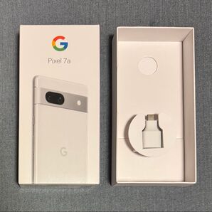 Google pixel 7a Snow 空箱(クイックスイッチアダプター付)