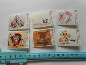 ディズニー　切手L GUYANA Walt Disney Cristmas card Walt Disney collection ミッキーマウス