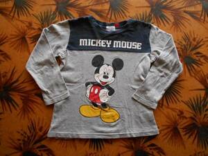  long T no.86 Disney, 120, gray, cotton 100% the US armed forces basis ground from came out thing center 