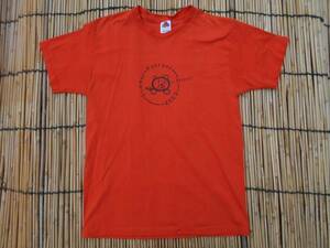  T-shirt no.38 FRUIT OF THE LOOM, M, orange, cotton 50%, poly- 50% the US armed forces basis ground from came out thing center 