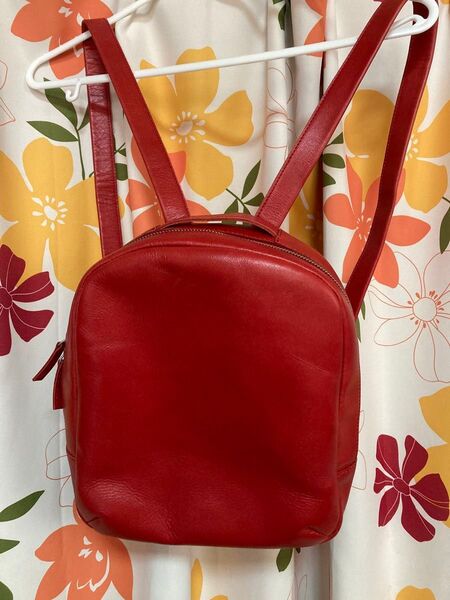 タイドウェイ リュック レザー2way レッド