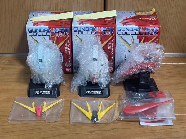 未開封 ガンダムヘッドコレクション νガンダム サザビー ゼータガンダム 3点セット Vol.3 ニュータイプの決意