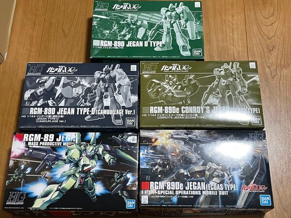 未開封 HG ジェガン 5点セット D型 迷彩 コンロイ エコーズ HGUC