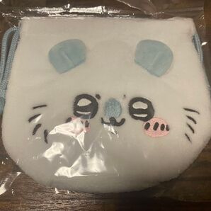 ちいかわ モモンガ フェイス巾着 おかおポーチ ポーチ 巾着