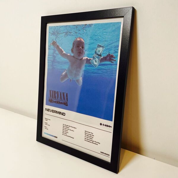 【額付きポスター】ニルヴァーナ Nirvana ネヴァーマインド(新品)