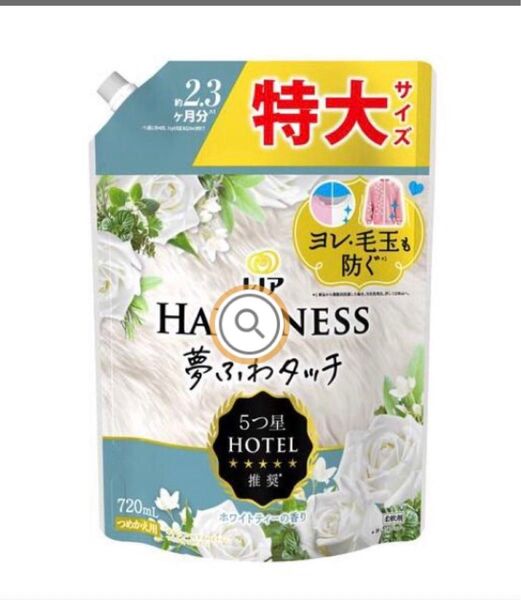 レノアハピネス 夢ふわタッチ 上品で心地よいホワイトティーの香り 柔軟剤 詰替用 720ml