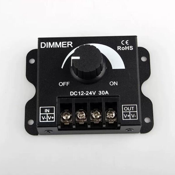 調光器 DC12-24V 大容量30A 無段階調整 デコトラ シャンデリア