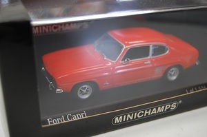 H 1/43スケール　フォード カプリ　MINICHAMPS　ミニチャンプス　Ford Capri 1969　レッド