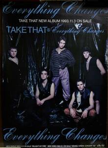 ☆★ＴＡＫＥ ＴＨＡＴ★☆ テイク・ザット（1993年）宣伝用 ポスター 当時物 非売品 レア 希少 洋楽 アイドル イギリス EVERYTHING