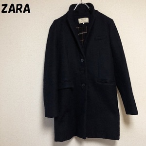 【人気】ZARA TRAFALUC/ザラ チェスターコート ネイビー サイズS レディース/4515