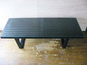 # USED/ glass tabletop Nelson - bench exclusive use #