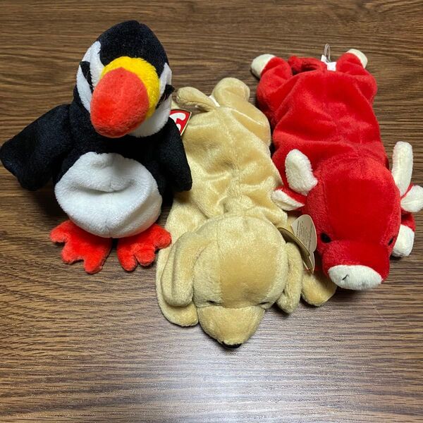 Ty Beanie Babies ぬいぐるみ3体