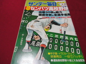 【高校野球】サンデー毎日増刊第54回選抜高校野球大会号　選手名鑑（昭和57年）