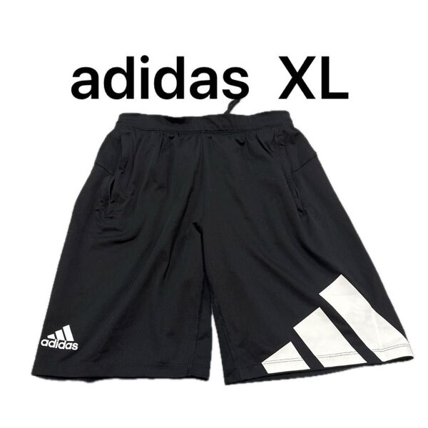 アディダス adidas XL LL ショートパンツ ハーフパンツ ブラック トレーニングパンツ