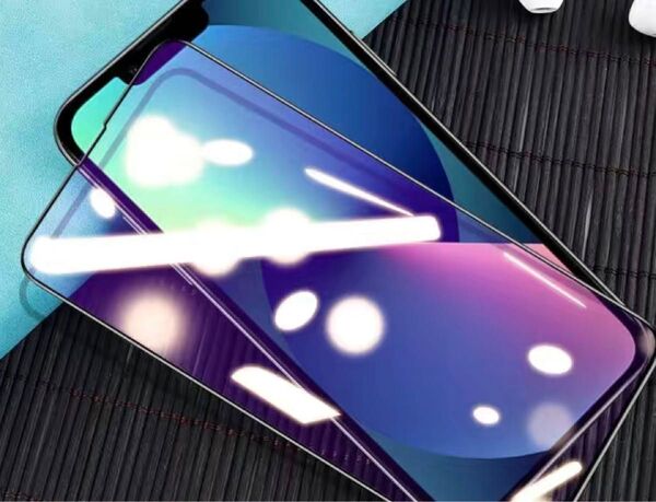 iPhonex 画面保護強化ガラス 耐衝撃 2枚セット 黒枠
