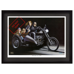 ポスター★David Mann×Easyriders 022『Three Brides For A Biker』★Chopper/パンヘッド/ショベル/ヘルズエンジェルス/Hell's Angels