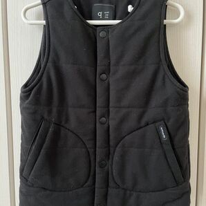 quoti use fith 120 ブラック 中綿ベスト キッズ
