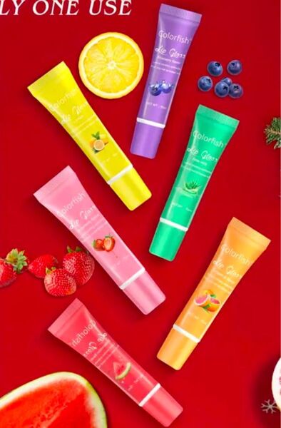 リップグロス6本セット 、15ml きらめく長持ち保湿