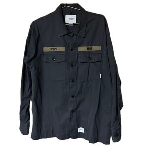 wtaps BUDS LS / SHIRT 19aw ダブルタップス ブラック シャツ ワーク 長袖