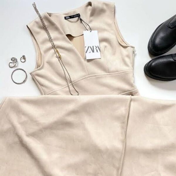 【未使用】zara スエードワンピース zara ck burberry