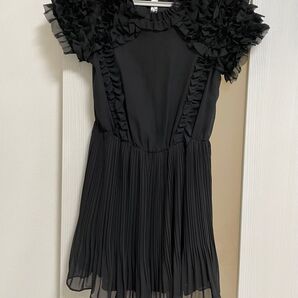 【未使用】black デザインドレス ミディアム丈 party 二次会 キャバ ナイト