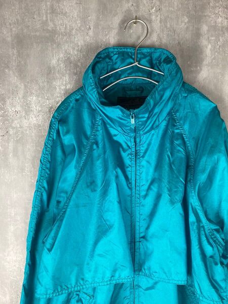 【Eddie Bauer】エディバウアー 90's ナイロンジャケット ラグラン ナイロンジャケット ウインドブレーカー 黒タグ