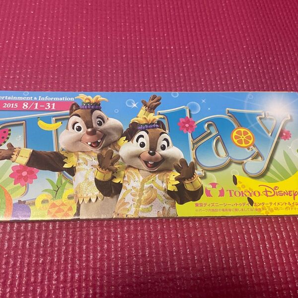 東京ディズニーリゾート パークガイドブック 表紙ミニー 2015年8月